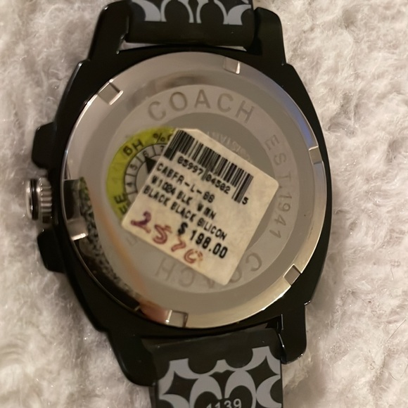 Brand new black on black silicon coach watch. With price still attached. - Picture 3 of 4